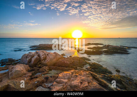 Guten Morgen Sonnenschein in der Erde Stockfoto