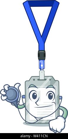 Arzt name Variable in die zeichenform Vector Illustration Stock Vektor