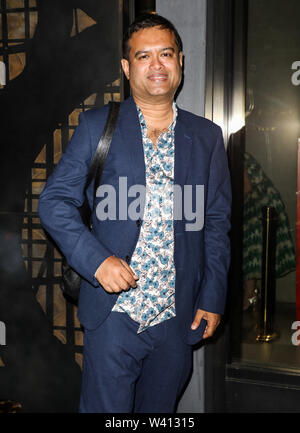 London, Großbritannien. 18 Juli, 2019. Paul Sinha die Teilnahme an der ITV-Sommerfest 2019 im Nobu Shoreditch in London Quelle: SOPA Images Limited/Alamy leben Nachrichten Stockfoto