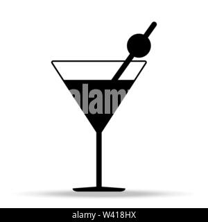 Cocktail-Symbol. Logo-element Abbildung. Cocktail symbol Design aus der Sammlung. Einfach Cocktail Konzept. Kann im Web und mobile Eps 10 verwendet werden. Stock Vektor