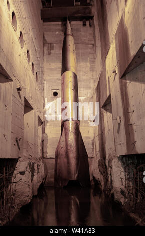 Weltkrieg 2 Relikte am Blockhaus d'Eperlecques (eperlecques Bunker) in Frankreich Stockfoto