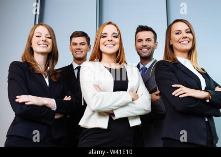 Zuversichtlich Unternehmensgruppe Stockfoto