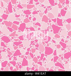 Terrazzo Bodenbelag nahtlose Muster wiederholen. Vector Illustration Hintergrund. Klassische italienische Venezianischen Stil Bodenbeläge. Für Druck-, Textil-, Web-, Home deco Stock Vektor