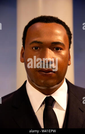 Martin Luther King Jr. in Madame Tussauds in New York Stockfoto