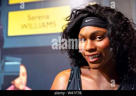 Serena Williams im Madame Tussauds in New York Stockfoto