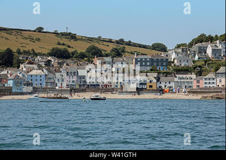 Kingsand Strand und Dorf von Cawsand Bay gesehen Stockfoto