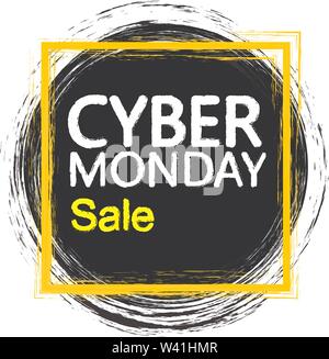 Template Design Banner für Cyber Monday bieten. Vector Illustration. Stock Vektor