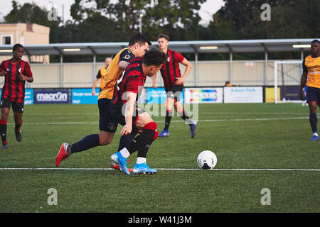 Slough Stadt FC vs AFC BOURNEMOUTH U23 bei Laube Park, Slough, Berkshire, England am Dienstag, 16. Juli 2019. Foto: Philip J.A Benton Stockfoto