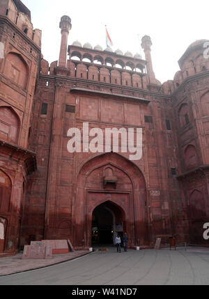Lahori Tor, Red Fort, Delhi, Indien Stockfoto