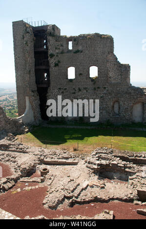 Europa, Italien, Latium, Montefiascone, Rocca dei Papi, Rock der Päpste Stockfoto