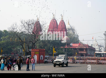 Shri Digambar Jain Lal Mandir, Delhi, Indien Stockfoto