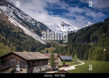 Hintertux, Österreich, Frühling, Dorf Leben Stockfoto