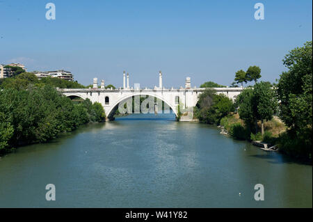 Europa, Italien, Latium, Rom, Ponte Flaminio. Stockfoto