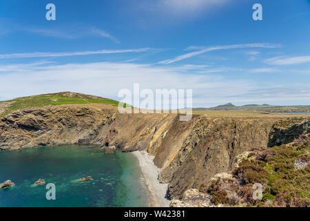 Nur eine der vielen Ansichten während einer Wanderung rund um Ramsey Insel RSPB Nature Reserve Stockfoto