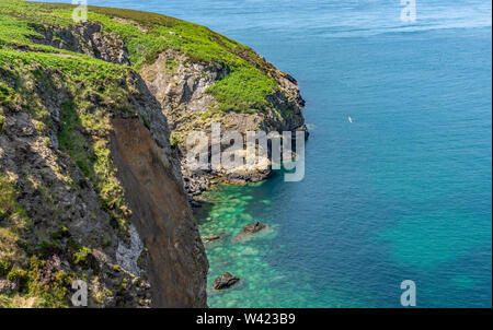 Nur eine der vielen Ansichten während einer Wanderung rund um Ramsey Insel RSPB Nature Reserve Stockfoto