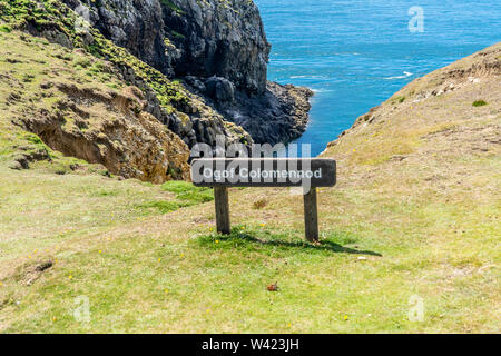 Nur eine der vielen Ansichten während einer Wanderung rund um Ramsey Insel RSPB Nature Reserve Stockfoto