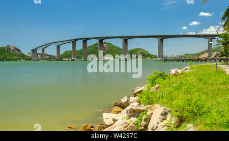 Dritten Brücke, die zweithöchste Brücke in Brasilien. Vitoria, ES, Brasilien. Stockfoto