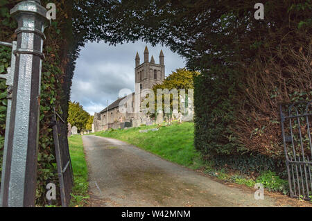 St. Peter's Kirche, Glasbury, Powys, Wales Stockfoto