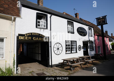 Fleur de Lys, Dorchester auf Themse, Oxfordshire. Dies ist ein altes Gasthaus, wo sich die Reisenden bleiben konnte und es gab auch Stallungen für Pferde Stockfoto