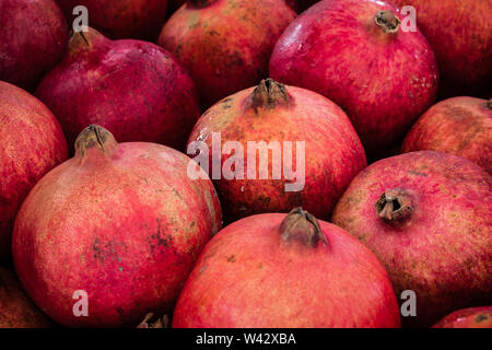 Granatapfel, grenadine Obst - Nahaufnahme von Granatäpfeln Stockfoto