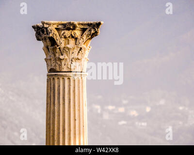 Ruinen des antiken Säule in der Nähe des Vesuv, Pompeji, Neapel, Italien Stockfoto