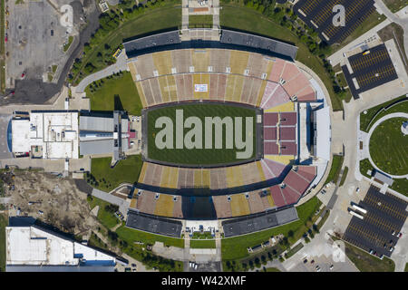 Juli 18, 2019 - Ames, Iowa, USA - 18. Juli 2019 - Ames, Iowa, USA: Luftaufnahmen von Jack Trice Stadion in Ames, Iowa, USA. (Bild: © Walter G Arce Sr Schleifstein Medi/ASP) Stockfoto