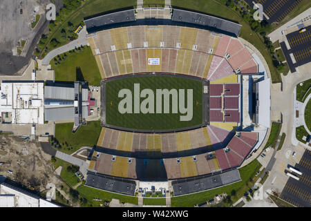 Ames, Iowa, USA. 18 Juli, 2019. Juli 18, 2019 - Ames, Iowa, USA: Luftaufnahmen von Jack Trice Stadion in Ames, Iowa, USA. (Bild: © Walter G Arce Sr Schleifstein Medi/ASP) Stockfoto