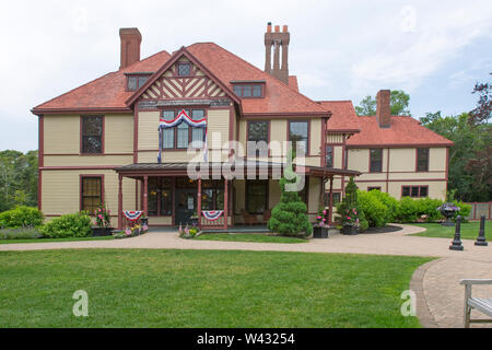 Highfield Hall, Falmouth, Massachusetts Auf Cape Cod. Eine historische (1878) sommer Mansion. Stockfoto