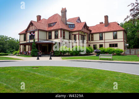 Highfield Hall, Falmouth, Massachusetts Auf Cape Cod. Eine historische (1878) sommer Mansion. Stockfoto