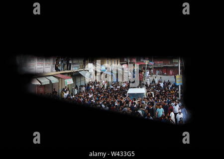 Baramulla, Indien. 17. Juli, 2019. Rebellen getötet in Kaschmir Credit: Raja Faizan Haji/Pacific Press/Alamy leben Nachrichten Stockfoto