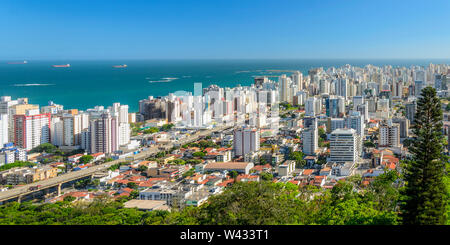 Antenne Panoramablick von Vila Velha, Brasilien. Stockfoto