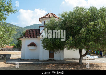 Agrilion Monasetery in der Nähe von Sami, Kefalonia, Ionische Inseln, Griechenland, Europa Stockfoto