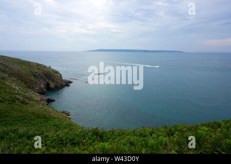 Die Insel Herm Channel Islands Küste und Strand. Stockfoto