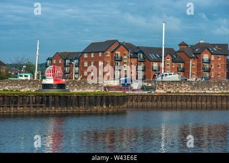 Exeter Quay oder am Kai im frühen Morgenlicht. Devon, England, UK. Stockfoto