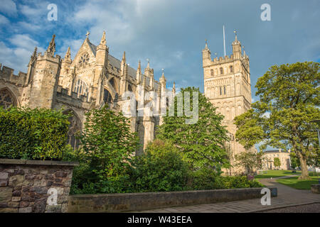 Die Kathedrale von Exeter, Devon. England. UK. Stockfoto