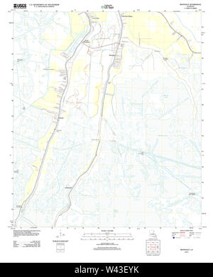 USGS TOPO Karte Louisiana LA Montegut 20120413 TM Stockfoto