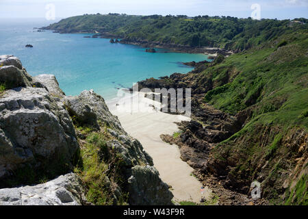 Moulin Huet Bay, Guernsey, Channel Islands. Stockfoto