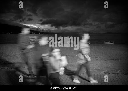 Albanien, Balkan, Progradec, Strand Stockfoto