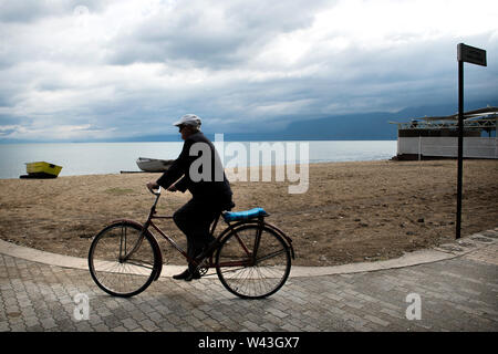 Albanien, Balkan, Progradec, Strand Stockfoto