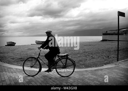 Albanien, Balkan, Progradec, Strand Stockfoto