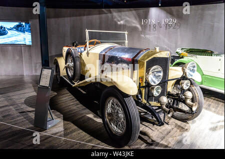 Vom 7. Juli 2019 - Museum EFA Mobile Zeiten in Amerang, Deutschland: Benz 27/70 1918 - 1923. Retro Auto, Oldtimer Stockfoto