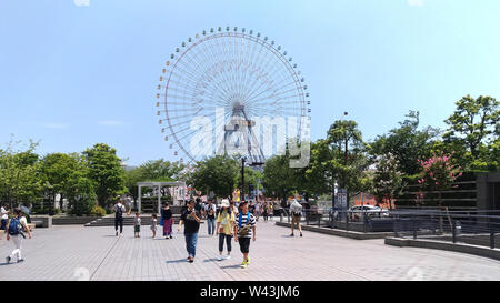 Pikachu Ausbruch! 2017. Ein reales Ereignis von der Pokémon Company in der Hafengegend Yokohama Minato Mirai 21, Japan zwischen 9. August und 15. August organisiert Stockfoto