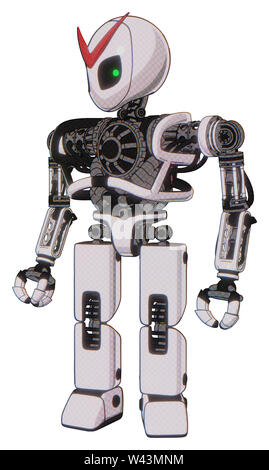 Cyborg Elemente enthalten: grau Alien style Kopf, Grün inset Augen, schwere obere Brust, keine Brust plating, Prototyp exoplate Beine. Material: weißer... Stockfoto