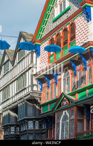 Der Kaufmann House, 226 High Street, Exeter, Devon. Tudor Stil vor. Stockfoto