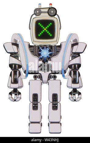 Mech Elemente enthalten: alte Computer Monitor, Pixel x, alte Computer Magnetband, schwere obere Brust, schwere mech Brust, Spektrum Fusion Core Brust,. Stockfoto