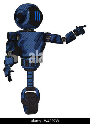 Automaten, die Elemente enthalten: Digitale Anzeige Kopf, drei vertikale Linie Design, Licht, Prototyp exoplate exoshielding Brust Brust, Rocket Pack,... Stockfoto