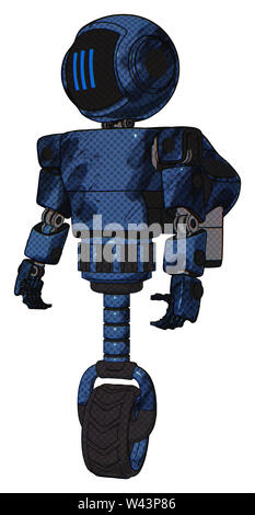 Automaten, die Elemente enthalten: Digitale Anzeige Kopf, drei vertikale Linie Design, Licht, Prototyp exoplate exoshielding Brust Brust, Rocket Pack,... Stockfoto