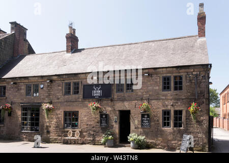 Die Güteklasse II Devonshire Pub in der Brücke St., Belper, Derbyshire, England, UK aufgeführt Stockfoto