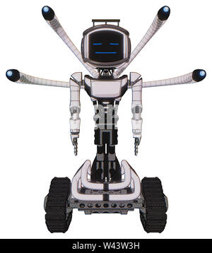 Automaten, die Elemente enthalten: Digitale Anzeige Kopf, Gesicht, led und Schutz Bars, Licht Brust Brust exosuit exoshielding, Ultraleicht, ... Stockfoto