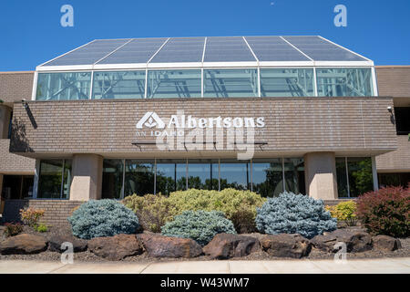 Boise, Idaho - Juli 14, 2019 : Äußeres der Albertsons Grocery Store Corporate Headquarter, in Idaho basierend Stockfoto